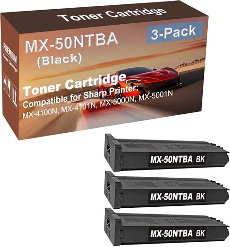 3 Pack Compatible High Capacity Mx50ntba Mx 50ntba Toner