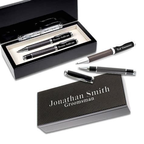 Custom Engraved Pen Set And Box Professional Pens Luxury Etsy