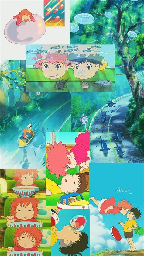 Wallpaper Ponyo Wallpaper Artesanatos Divertidos Papeis De Parede