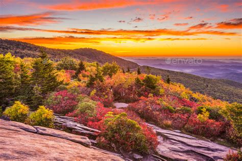 Autumn Dawn In Blue Ridge Mountains Stock Photo By Seanpavone Photodune