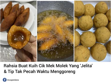 Rahsia Buat Kuih Cik Mek Molek Yang ‘jelita And Tip Tak Pecah Waktu
