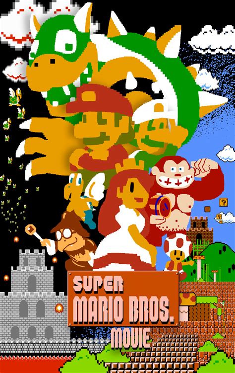 Hey I Remade The Movie Poster Based On The Smb Sprites Oc R Mario