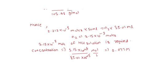 Solved Sodium Carbonate Can Be Used To Standardize Or Determine The