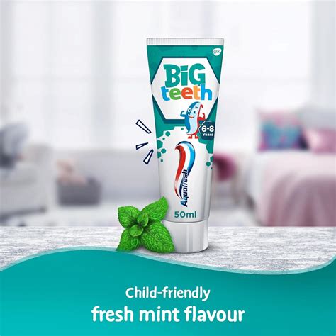 Aquafresh Big Teeth Baby Toothpaste 6 8 Years 50ml Beauty Mind Ll
