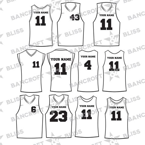11 Pack Basketball Jersey Svg Basketball Shirt Svg Jersey Png Etsy
