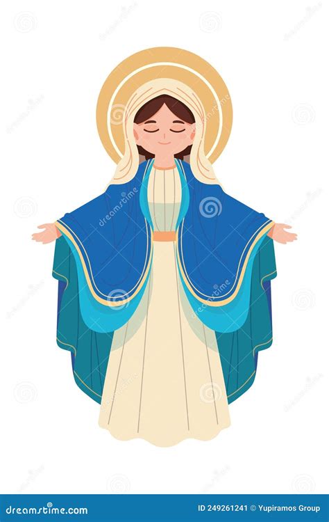 Assumption Of Virgin Mary Stock Vector Illustration Of Spiritual 249261241