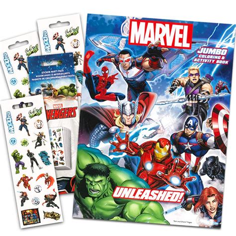 Buy Marvel Avengers Coloring Activity Book With Temporary Tattoos