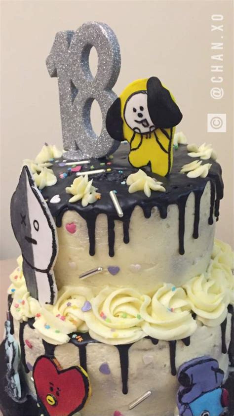 Cake Art Bt21 Birthday Cake Armys Amino