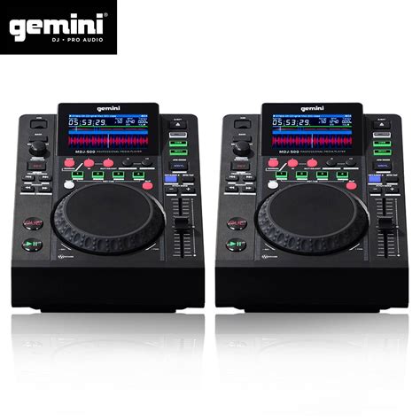 Double Platines Lecteurs LCD Gemini MDJ 500 Professionnels USB MP3