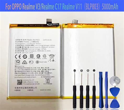 Blp Battery For Oppo Realme V C V Battery Original Capacity