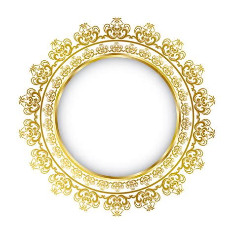 Golden Luxury Frame Vector Hd PNG Images Luxury Golden Circle Frame