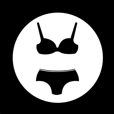 Woman Underwear Lingerie Bikini Icon 567793 Vector Art At Vecteezy