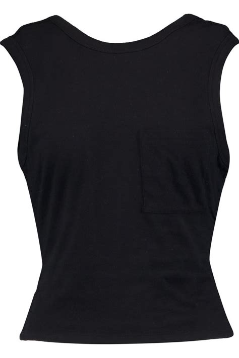 T By Alexander Wang Twist Back Cotton Jersey Tank Tbyalexanderwang