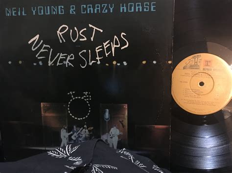 Neil Young Rust Never Sleeps Lp Record Vinyl Original 1970s Etsy España