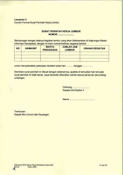 Detail Contoh Surat Perintah Kerja Lembur Pns 2016 Koleksi Nomer 13