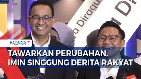 Cawapres Muhaimin Singgung Beban Yang Dipikul Rakyat Kami Tawarkan