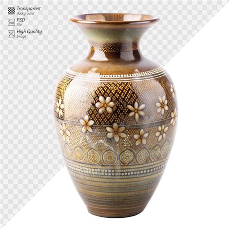 Elegant Traditional Ceramic Vase With Intricate Designs Premium Ai