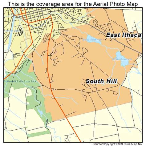 Aerial Photography Map Of South Hill Ny New York