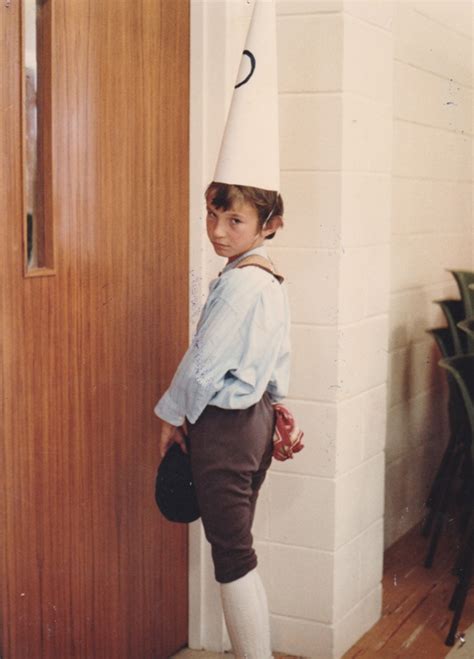 A Boy In A Dunces Hat Standing In The Corner In Pakuranga School In