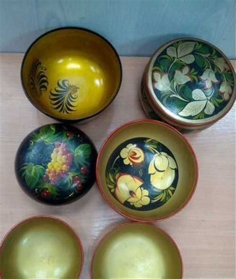 Посуда деревянная расписная СССР | Festima.Ru – частные объявления