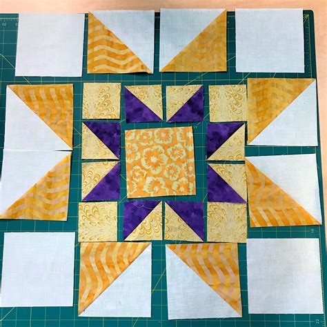 How To Make A Large Sawtooth Star In A Star Quilt Block Create With