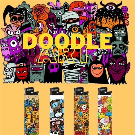 Jual Korek Kricet Customkorek Api Stiker Custemkorek Kricet Doodle