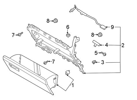 Ford F Glove Box Light Display Lower Ml Z A C Havre