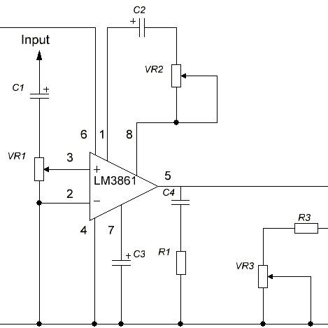 Circuit for transmitting audio signal based on transistors BC337 ...