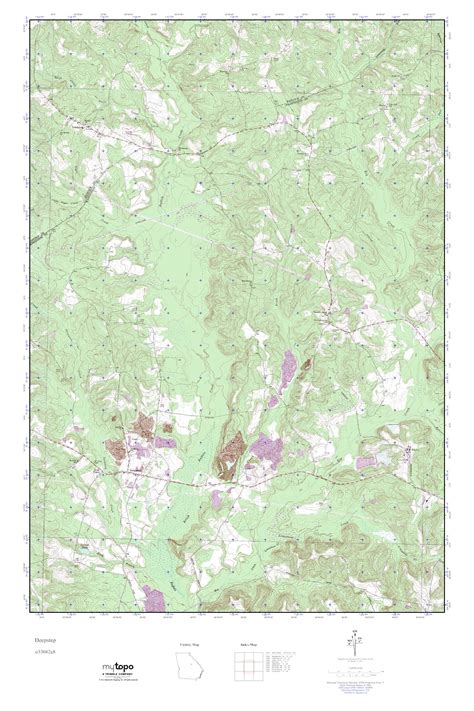 Mytopo Deepstep Georgia Usgs Quad Topo Map