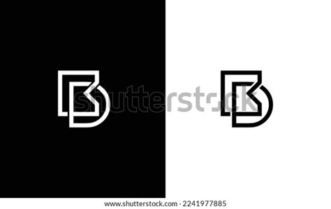 Bd Logo Letter Design Template Element Stock Vector Royalty Free