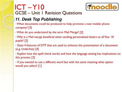 Ict Y10 Gcse Unit 1 Revision Questions Ppt Download