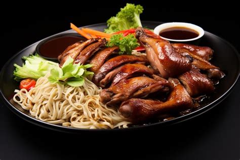 Premium Photo Peking Duck Dish Whole Roasted Duck With A Crispy