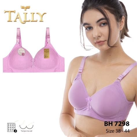 Jual TALLY Bh 7298 Bra Tanpa Kawat Busa Tipis Bahan Katun CUP B C