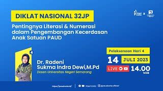 DAY 4 Diknas Pentingnya Literasi U0026 Numerasi Dalam Doovi