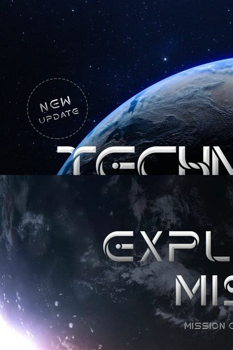 Techno Space Futuristic Font Masterbundles