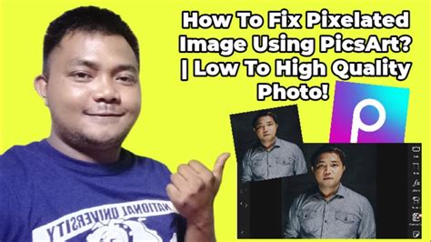 How To Fix Pixelated Image Using PicsArt Low To High Quality Photo