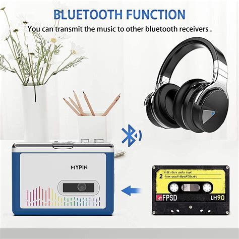 Reproductor De Cassette Bluetooth Con Auriculares Reproductor De Cinta