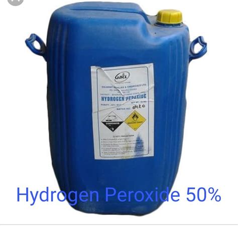 Industrial Grade Hydrogen Peroxide 50 Percent Rs 30 Kg Vinayak Enterprise Id 21645557855