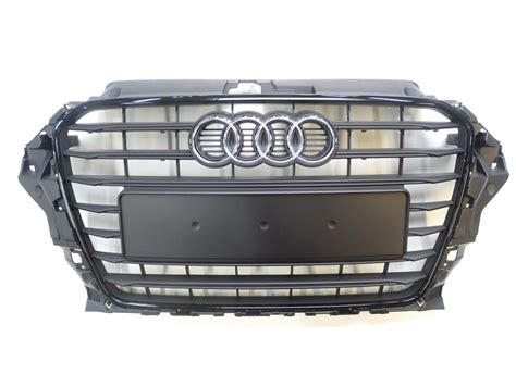 Original Audi A3 8V Limousine Kühlergrill Grill Frontgrill schwarz matt