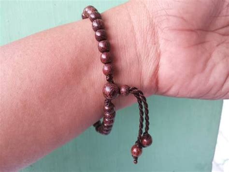 Jual Gelang Tasbih Kayu GALIH ASEM GANDUL Model Tarik 33 Biji Diameter