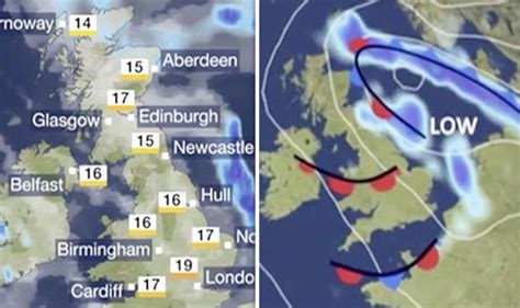 Bbc Weather Forecast Heavy Rain And Temperatures To Plummet By 10c