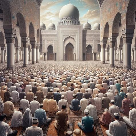 Premium Photo HyperRealistic Art Of Eid AlAdha Prayers