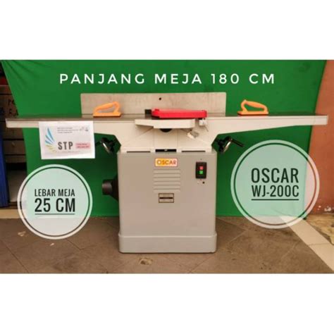 Jual MESIN JOINTER KAYU OSCAR WJ 200C 8INCH WOOD JOINTER OSCAR