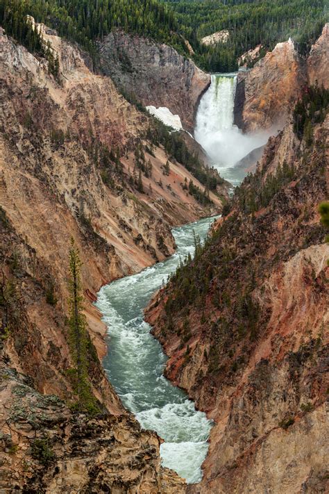 Yellowstone Falls Yellowstone National Park Wyoming Fine Art