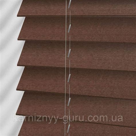 Жалюзи деревянные горизонтальные 50 мм красное дерево Sundeco (ID ...