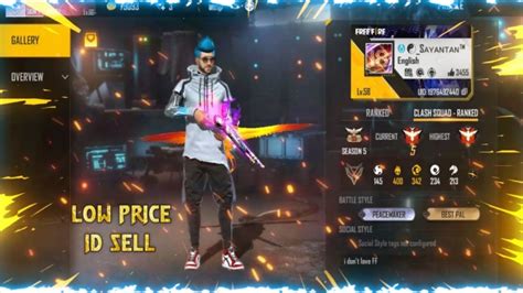 Ff Id Sell Free Fire Id Sell Low Price Today Id Sell Best Account