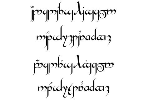 Tengwar Gandalf Font By Michael S Elliott Fontriver