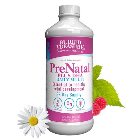 Prenatal Plus DHA Daily Multi Vegetarian Safe Liquid Supplement | Life