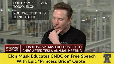 Elon Musk Educates Cnbc On Free Speech With Epic One News Page Video