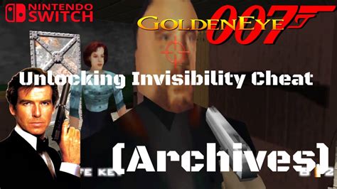 GoldenEye 007 Unlocking Invisibility Cheat Archives Difficulty 00